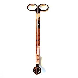 Rose Gold Candle Wick Trimmer Clipper Cutter Scissors Pink Shiny Durable Metal